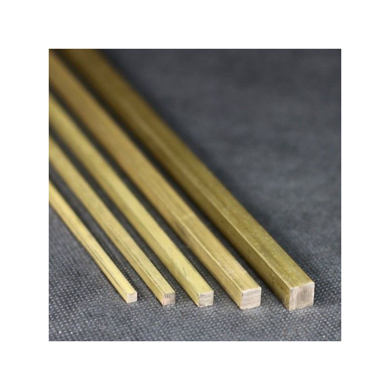 Firkantet stang Ø10x10mm - 15x15mm messing 2.0401 firkantet stang Ms58 kvadrat Ms solid, Messing Firkantet stang Ø10x10mm - 15x15mm messing 2.0401 firkantet stang Ms58 kvadrat Ms solid, Messing