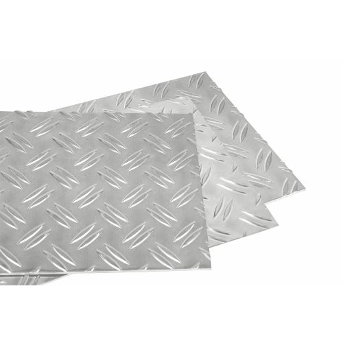 Alu riflet plade 1,5/2 mm - 5/6,5 mm kan vælges Alu riflet plade duetto-plade aluminium aluplade finplade