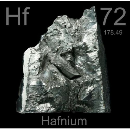 Hafnium Renhed 99,9% Metal Rent Element 72 Bar 5gr-5kg Hf Metalblokke