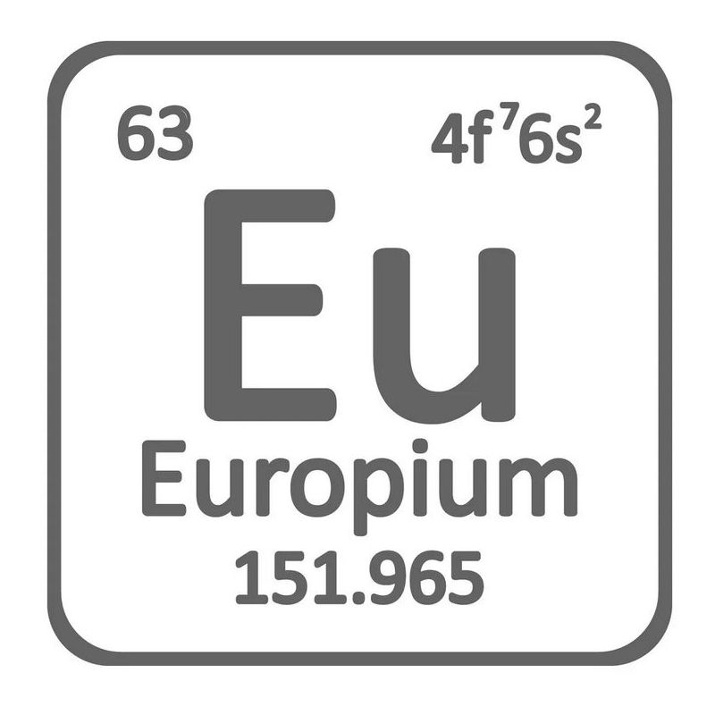 Europiummetal 99,99% rent metal Eu 63 grundstof Sjældne metaller