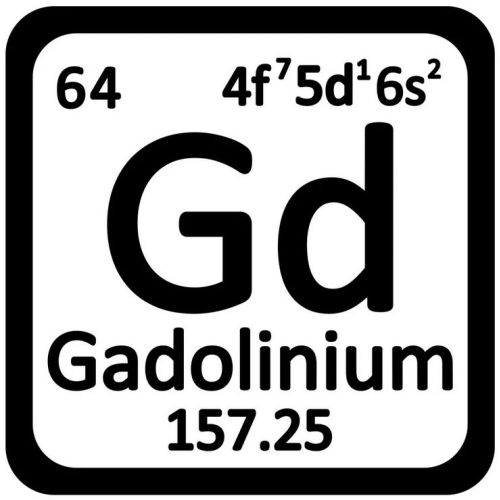 Gadolinium metalelement 64 Gd stykker 99,95% Sjælden metalklokke