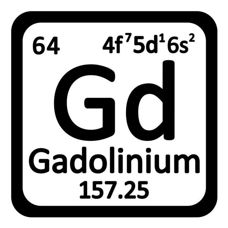 Gadolinium Metal Element 64 Gd stykker 99,95% sjældne Metal Lugs