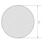Rustfrit stål stang 3mm-625mm 1.4404 AISI 316L rundstang