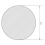 Rustfri stålstang 16mm-200mm 1.4410 AISI 316L rundstang rundstål profil UNS S3275