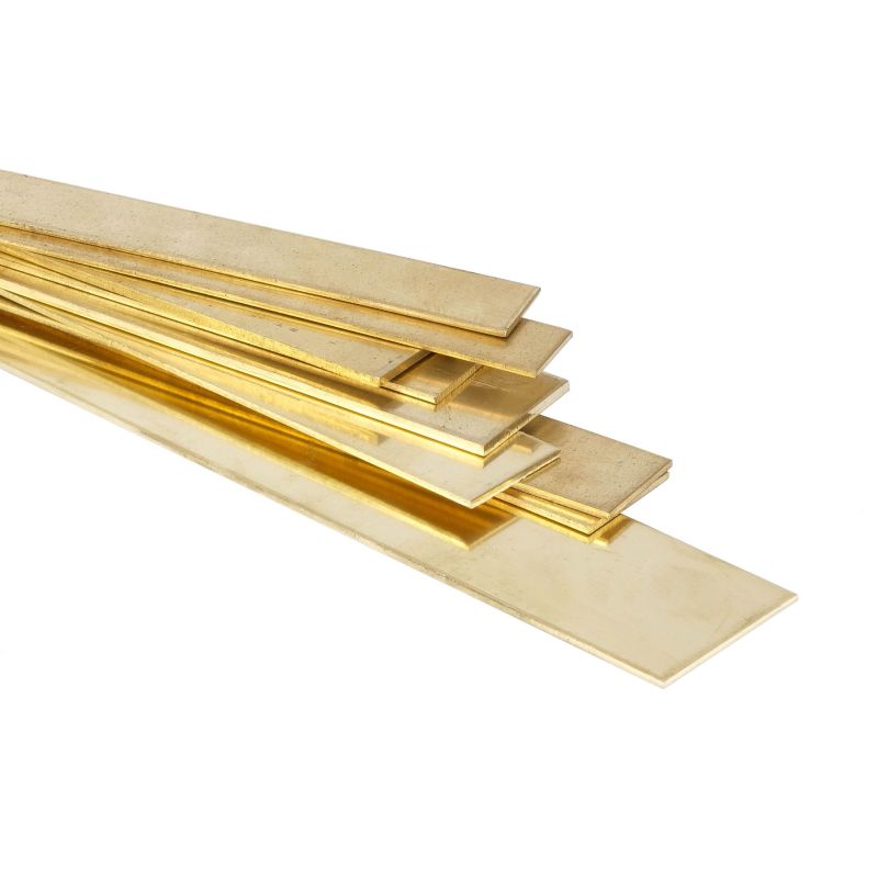 Køb messingplade strimler fladstang 30x2mm-90x6mm afskåret strimler