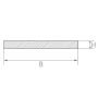 Fjederstål pladestykke 1.4310 fladstang 30x2mm-90x6mm skåret strimler