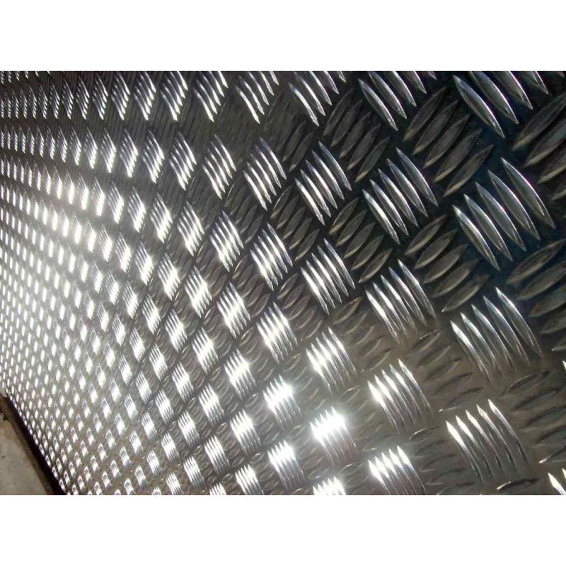 Aluminium rillet plade 1,5/2 mm - 5/6,5 mm Alu kan vælges Rillet aluminium plade kvartetplade tilskåret finplade