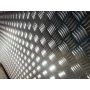 Aluminium rillet plade 1,5/2 mm - 5/6,5 mm Alu kan vælges Rillet aluminium plade kvartetplade tilskåret finplade