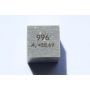 Nikkel metalterning 10x10mm poleret 99,6% renhed terning