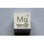 Magnesium Mg metal terning 10x10mm poleret 99,95% renhed terning