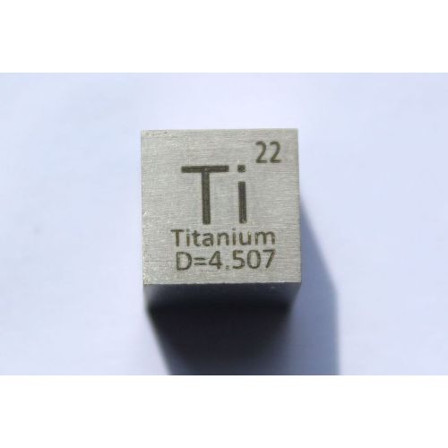 Titan Ti Metal terning 10x10mm poleret 99,5% renhed terning