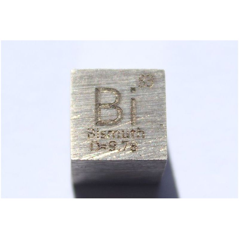 Bismut Bi Metal Terning 10x10mm poleret 99,99% Renhed terning