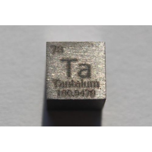Tantal Ta metal terning 10x10mm poleret 99,9% renhed terning