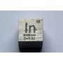 Indium In Metal terning 10x10mm poleret 99,995% renhed terning