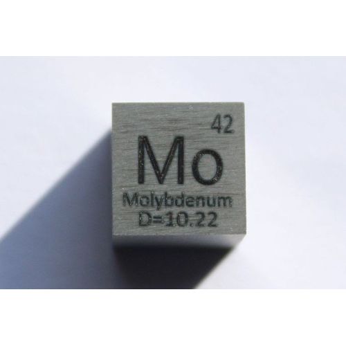 Molybdæn Mo metal terning 10x10mm poleret 99,95% renhed terning