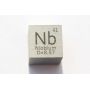 Niob Nb Metal Terning 10x10mm poleret 99,95% Renhed Niobium terning