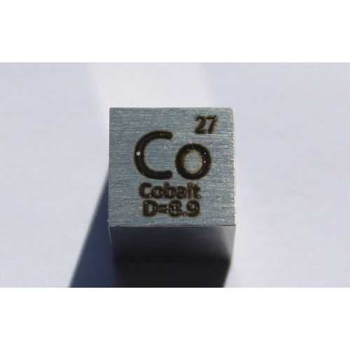 Cobalt Co metal terning 10x10mm poleret 99,96% renhed terning