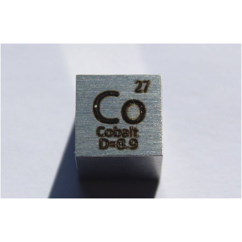 Kobolt Co Metal Terning 10x10mm poleret 99,96% Renhed terning