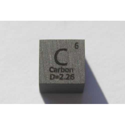 Carbon C metal terning 10x10mm poleret 99,9% renhed terning