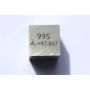 Metalterning poleret 10x10mm renhedskube