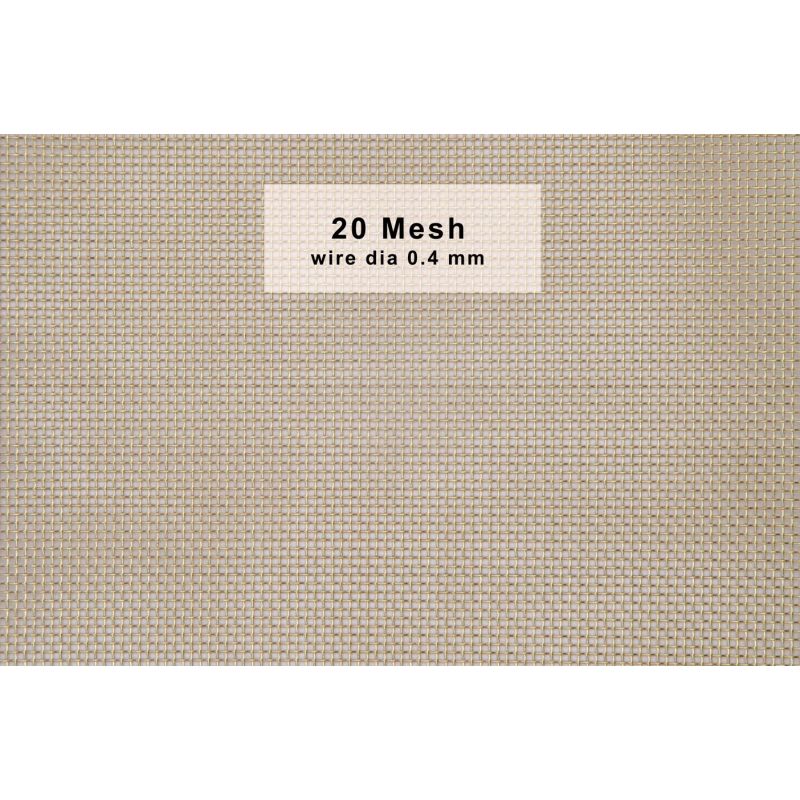 Messingvæv 20-120 Mesh Bredde 50mm-300mm CuZn36 CW507L gitterfilter tråd