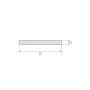 Stål Galvaniseret Fladstang 0.5x20mm-6x90mm Pladestriber Skæring Strimler
